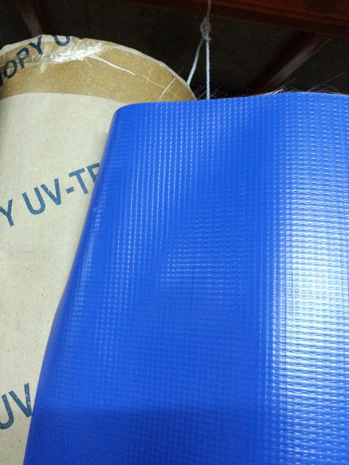 PVC Coated Blue(Base) Malaysia Cotton Canvas Waterproof Tarpaulin,  Thickness: 8mm